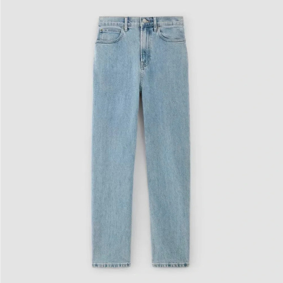 Everlane Women’s High Rise Straight Leg Jeans in Light Wash Size 25 - Picture 1 of 11